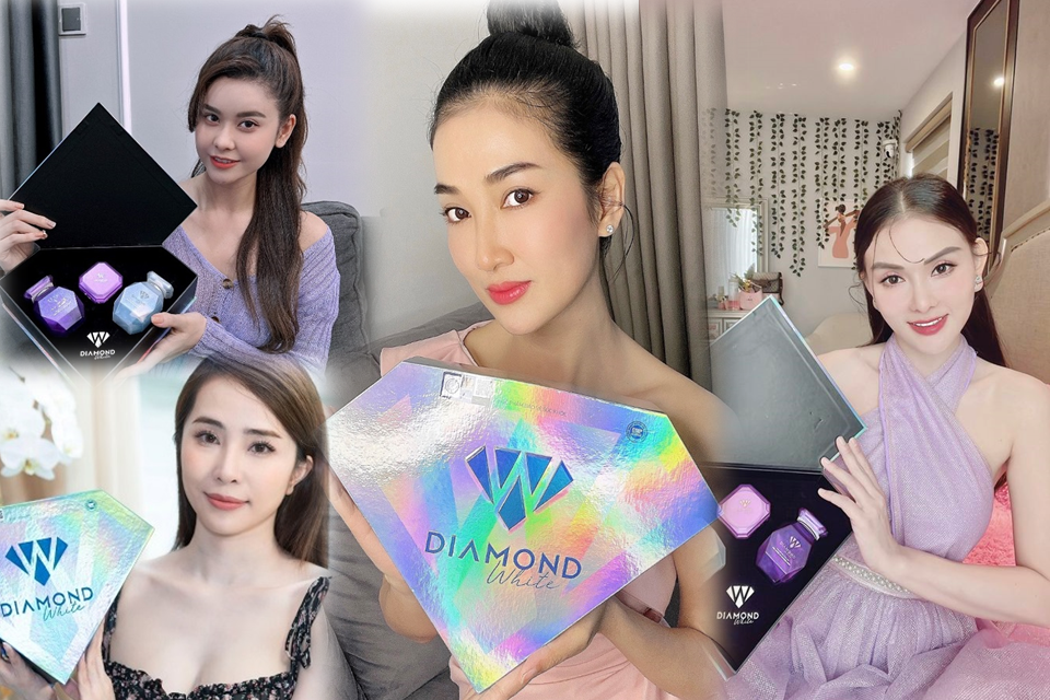 Sao Việt nói gì về Viên dưỡng da Diamond White Day & Night của Ngọc Trinh?